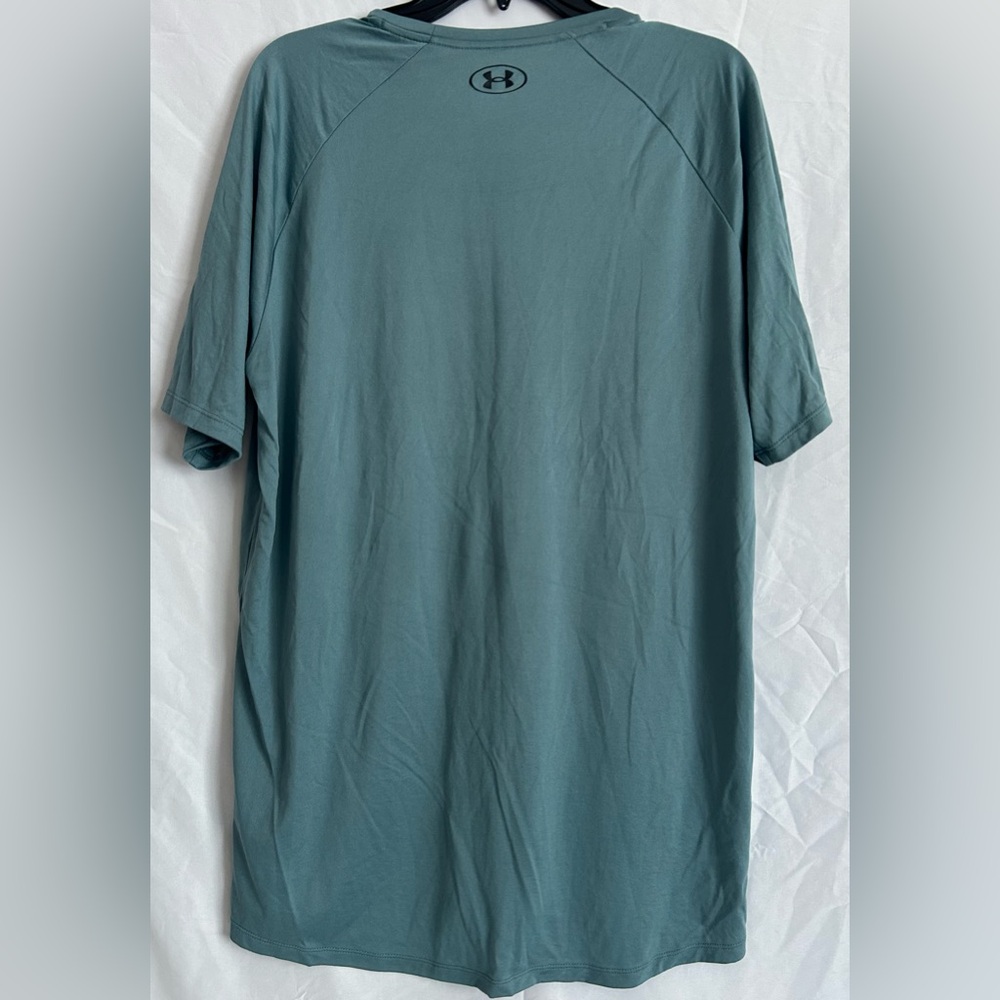 Under Armour Men's Teal T-Shirt - Picture 2 of 4